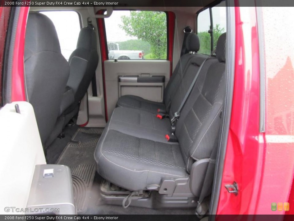 Ebony Interior Photo for the 2008 Ford F250 Super Duty FX4 Crew Cab 4x4 #49435843