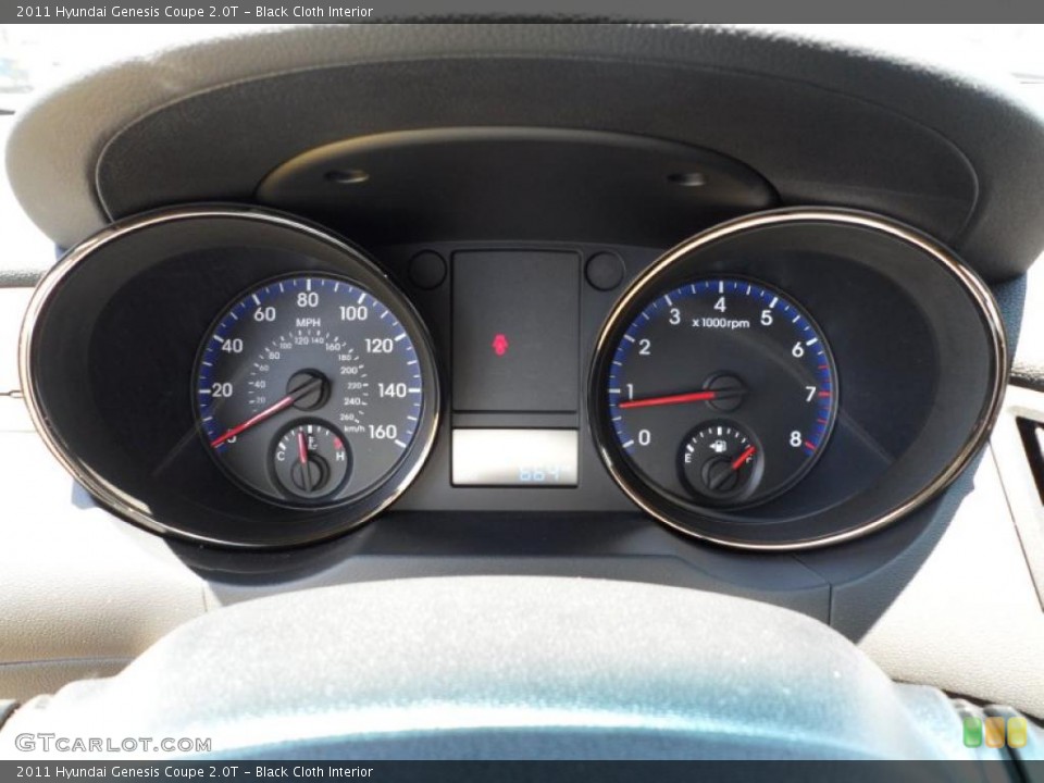 Black Cloth Interior Gauges for the 2011 Hyundai Genesis Coupe 2.0T #49437205