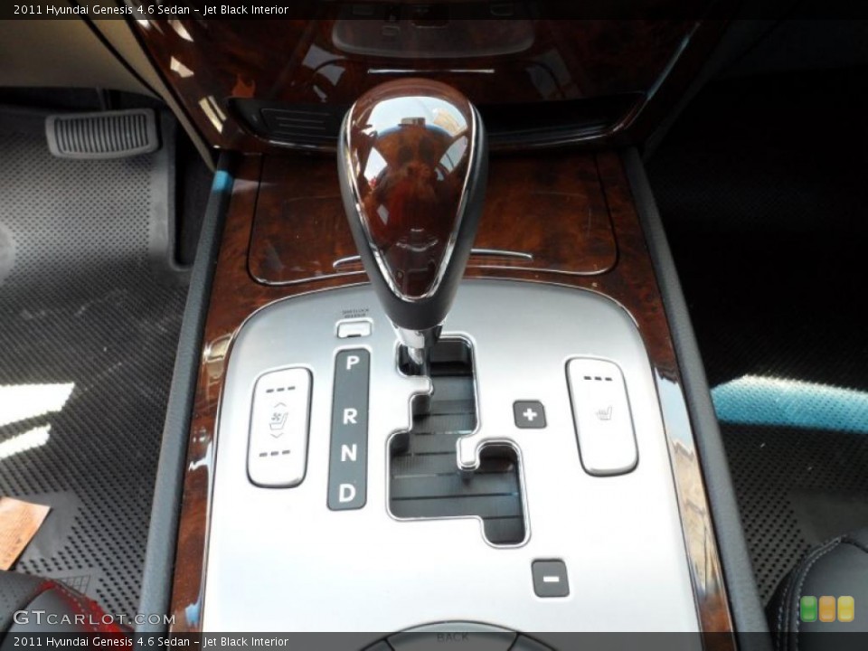 Jet Black Interior Transmission for the 2011 Hyundai Genesis 4.6 Sedan #49438708