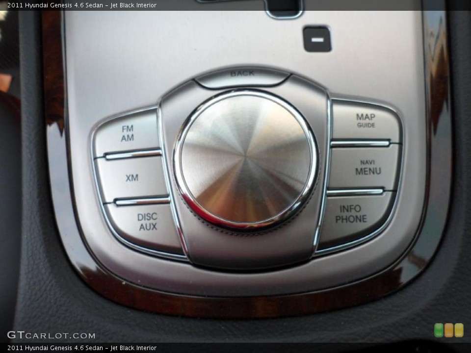 Jet Black Interior Controls for the 2011 Hyundai Genesis 4.6 Sedan #49438744