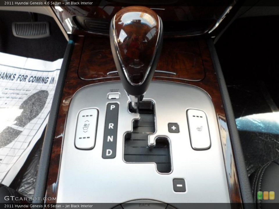 Jet Black Interior Transmission for the 2011 Hyundai Genesis 4.6 Sedan #49439305