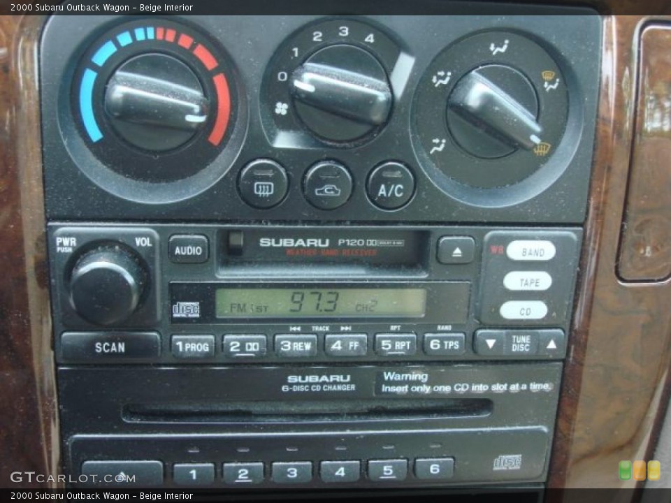 Beige Interior Controls for the 2000 Subaru Outback Wagon #49440406