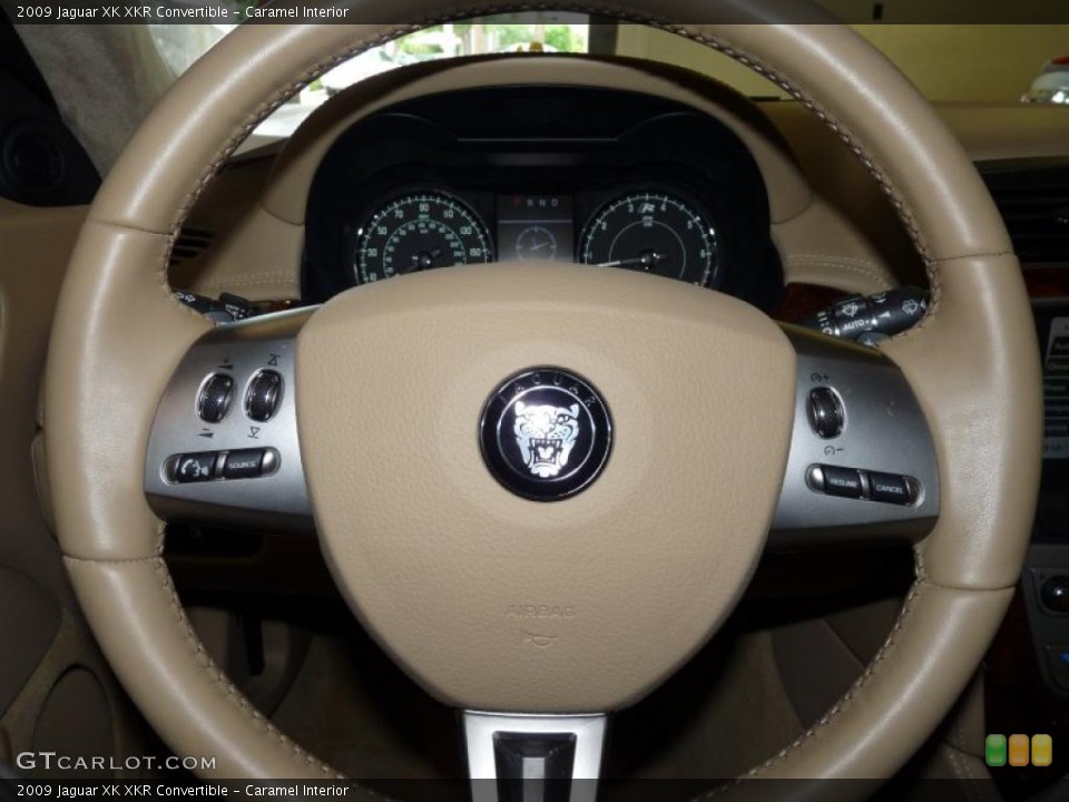 Caramel Interior Steering Wheel for the 2009 Jaguar XK XKR Convertible #49440883