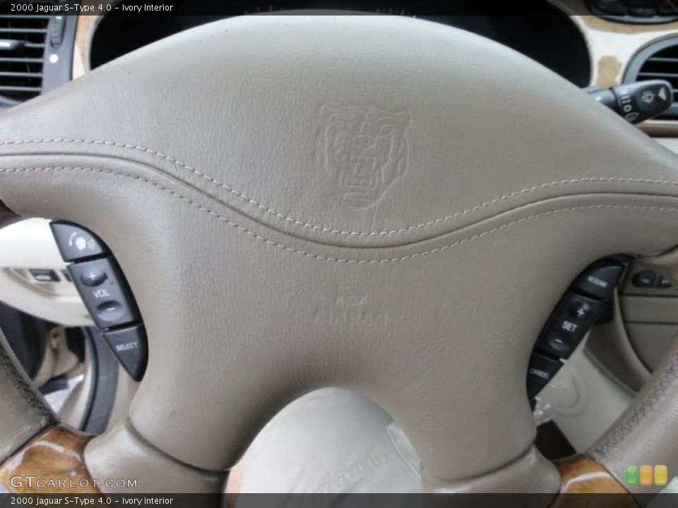 Ivory Interior Steering Wheel for the 2000 Jaguar S-Type 4.0 #49441354