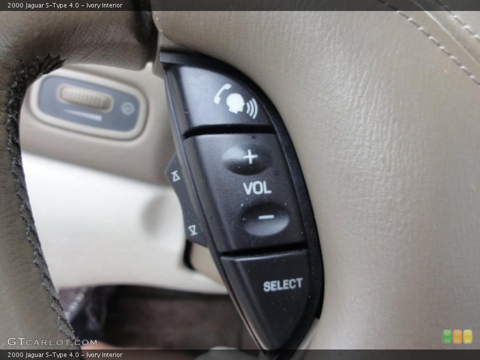 Ivory Interior Controls for the 2000 Jaguar S-Type 4.0 #49441384