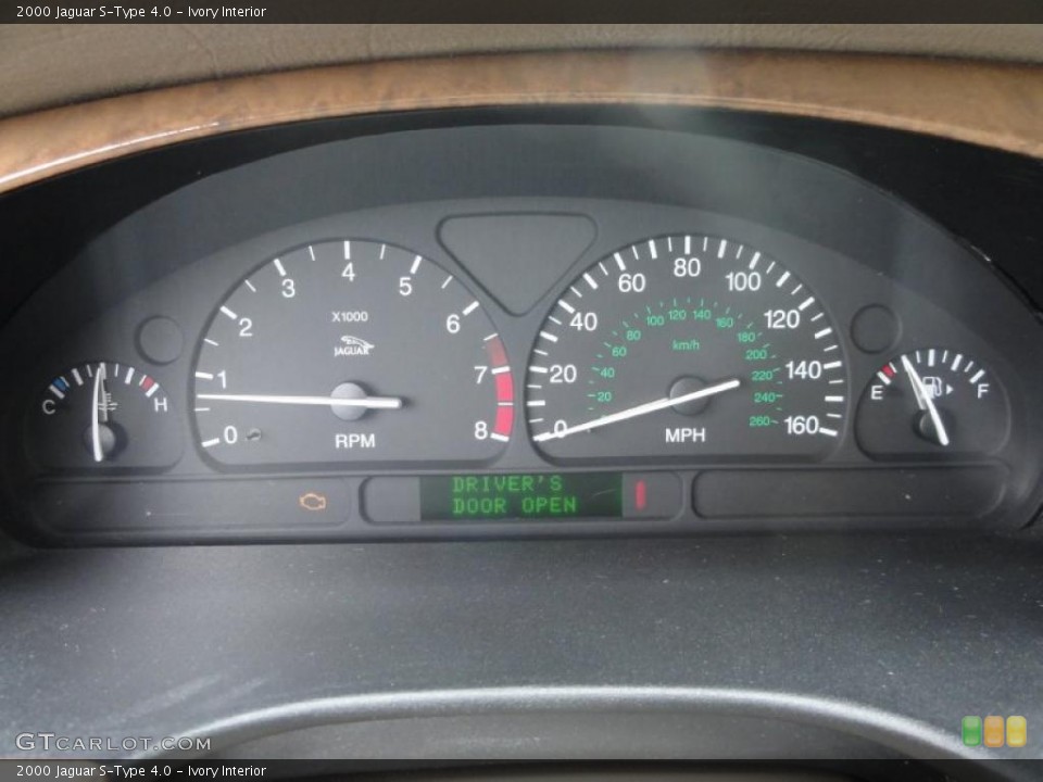 Ivory Interior Gauges for the 2000 Jaguar S-Type 4.0 #49441423