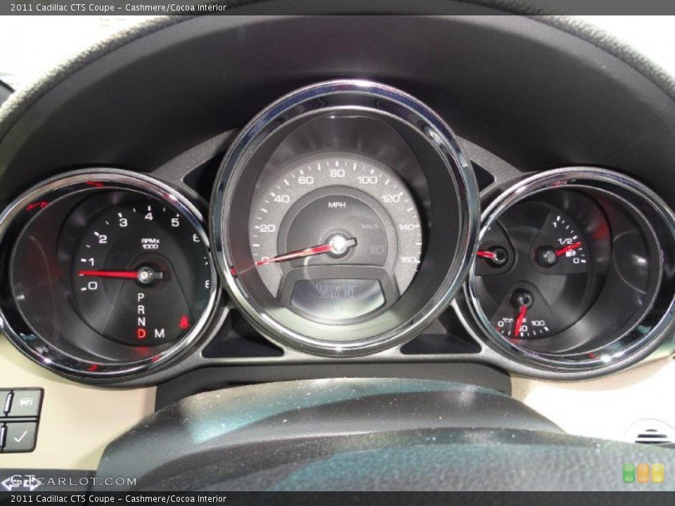 Cashmere/Cocoa Interior Gauges for the 2011 Cadillac CTS Coupe #49441480