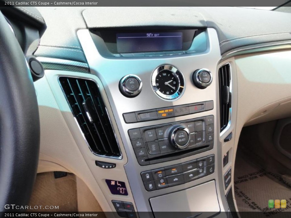 Cashmere/Cocoa Interior Controls for the 2011 Cadillac CTS Coupe #49441531