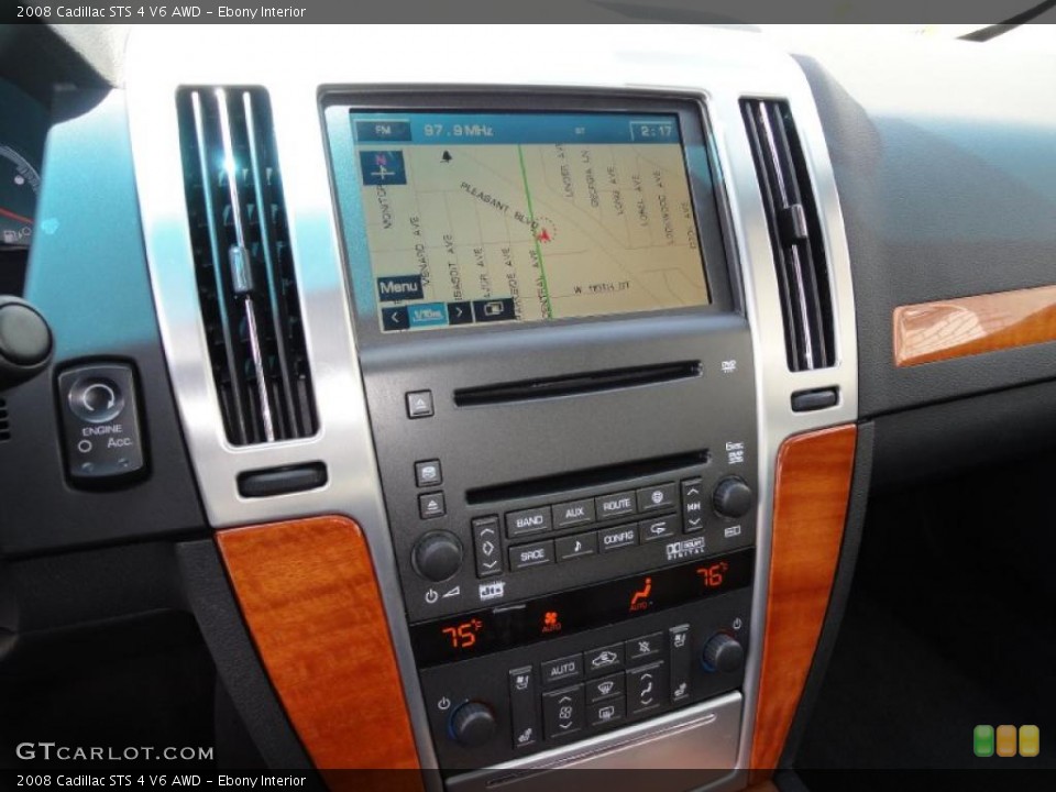 Ebony Interior Navigation for the 2008 Cadillac STS 4 V6 AWD #49441921