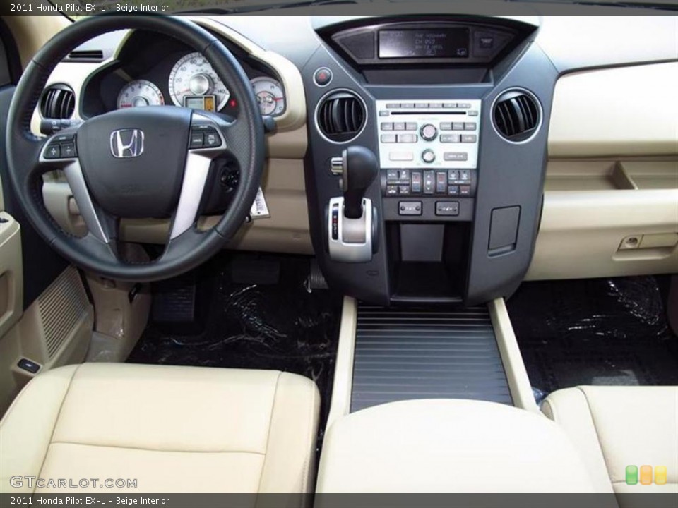 Beige Interior Dashboard for the 2011 Honda Pilot EX-L #49450360