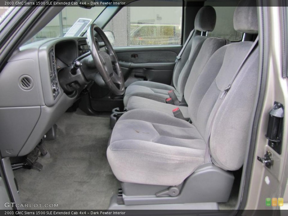 Dark Pewter Interior Photo for the 2003 GMC Sierra 1500 SLE Extended Cab 4x4 #49450471