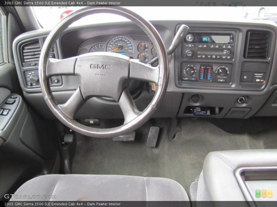 Dark Pewter Interior Dashboard for the 2003 GMC Sierra 1500 SLE Extended Cab 4x4 #49450486