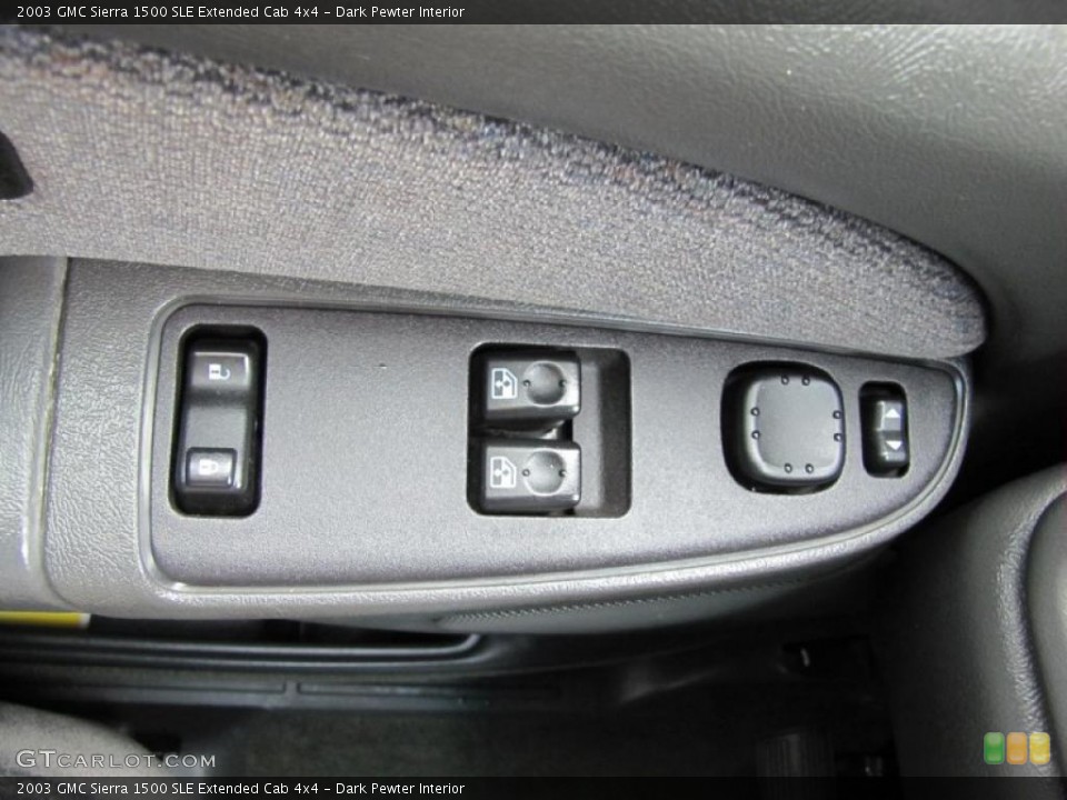 Dark Pewter Interior Controls for the 2003 GMC Sierra 1500 SLE Extended Cab 4x4 #49450531