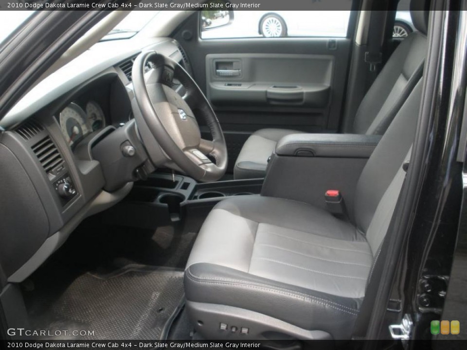 Dark Slate Gray/Medium Slate Gray Interior Photo for the 2010 Dodge Dakota Laramie Crew Cab 4x4 #49451479