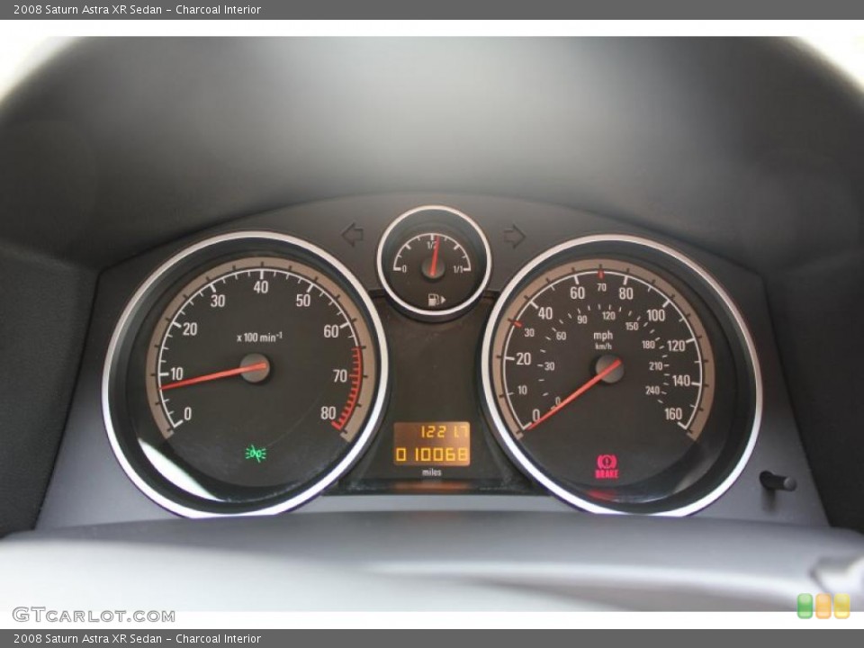 Charcoal Interior Gauges for the 2008 Saturn Astra XR Sedan #49451935