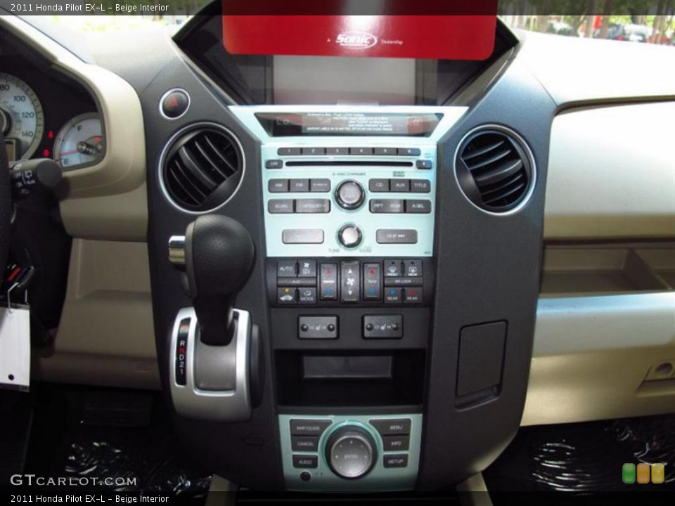 Beige Interior Controls for the 2011 Honda Pilot EX-L #49453606