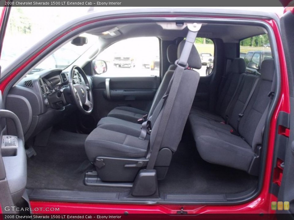 Ebony Interior Photo for the 2008 Chevrolet Silverado 1500 LT Extended Cab #49454419