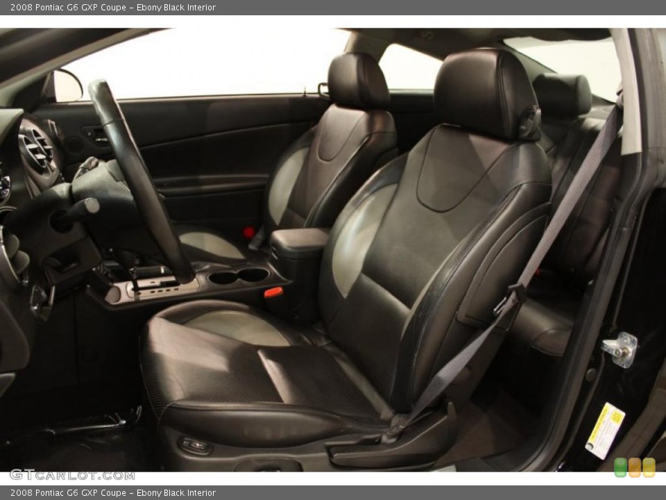 Ebony Black Interior Photo for the 2008 Pontiac G6 GXP Coupe #49459138