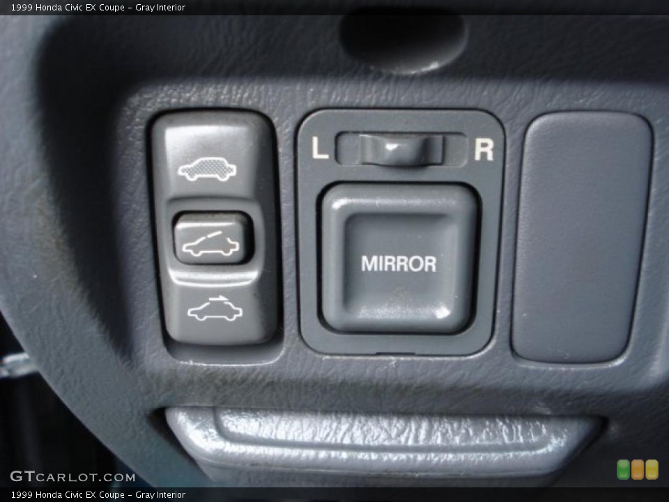 Gray Interior Controls for the 1999 Honda Civic EX Coupe #49461883