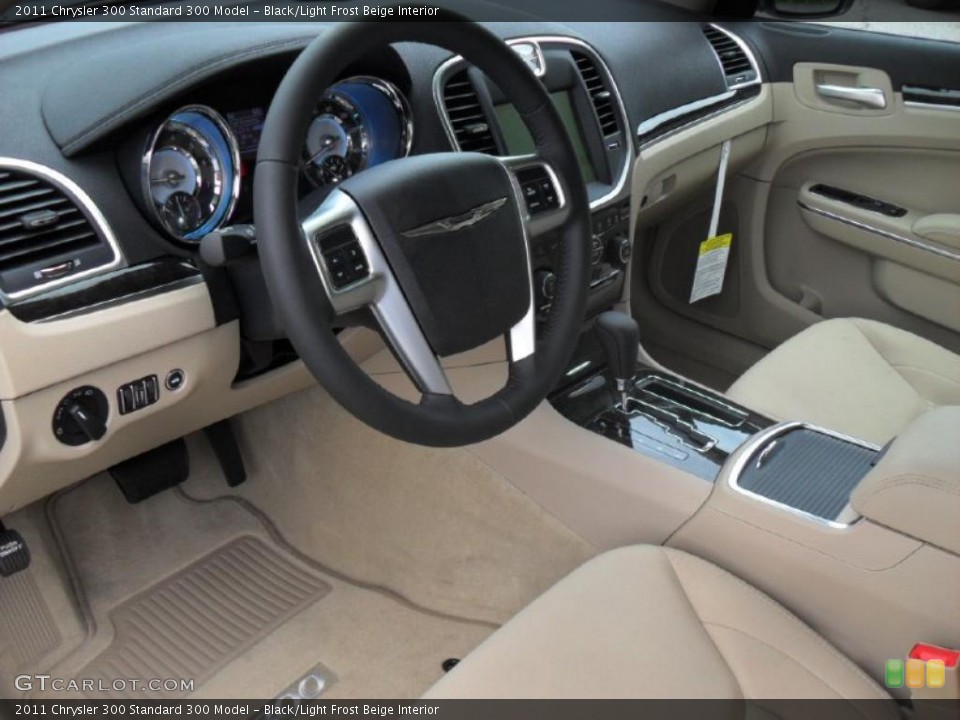 Black/Light Frost Beige Interior Prime Interior for the 2011 Chrysler 300  #49462564