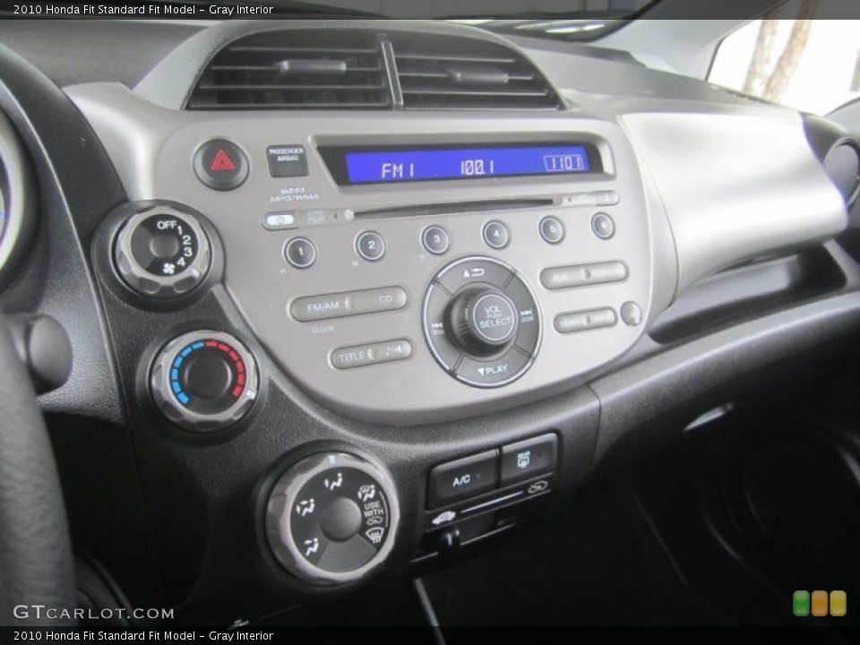 Gray Interior Controls for the 2010 Honda Fit  #49465366