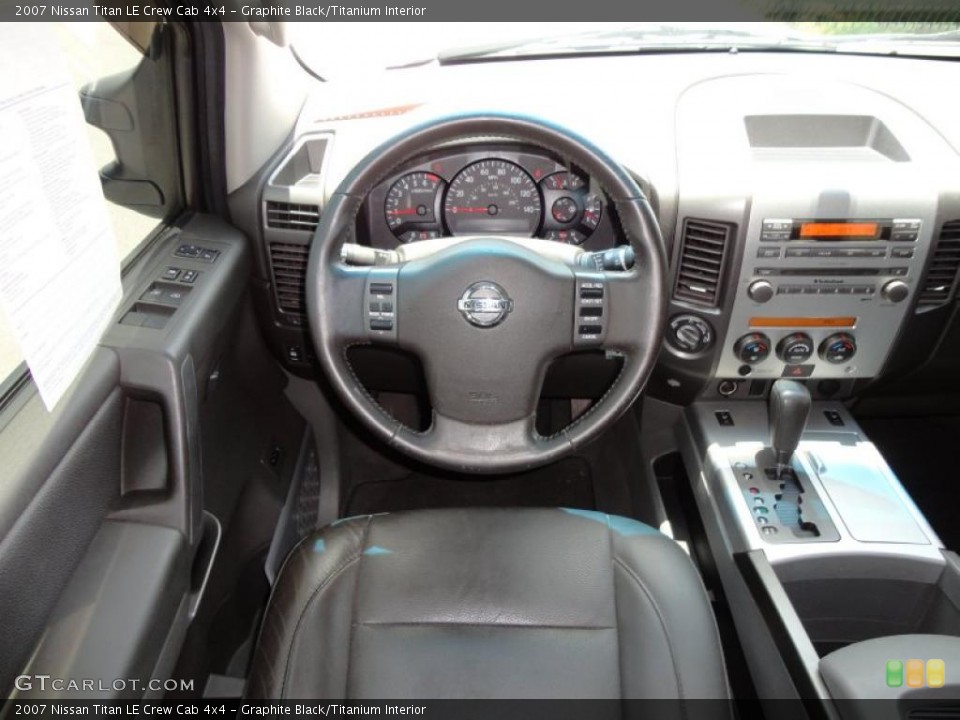 Graphite Black/Titanium Interior Dashboard for the 2007 Nissan Titan LE Crew Cab 4x4 #49465507