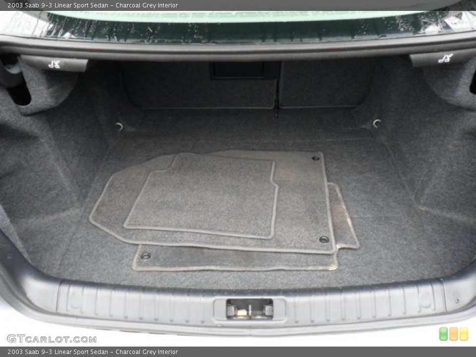 Charcoal Grey Interior Trunk for the 2003 Saab 9-3 Linear Sport Sedan #49465633