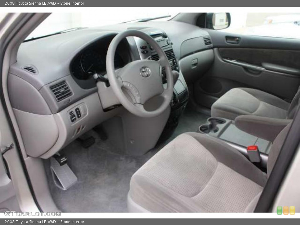 Stone Interior Photo for the 2008 Toyota Sienna LE AWD #49472595