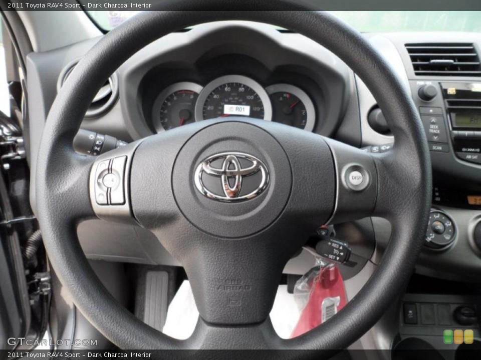 Dark Charcoal Interior Steering Wheel for the 2011 Toyota RAV4 Sport #49474974