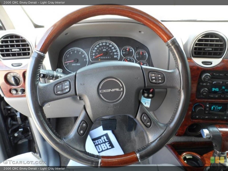 Light Gray Interior Steering Wheel for the 2006 GMC Envoy Denali #49476555