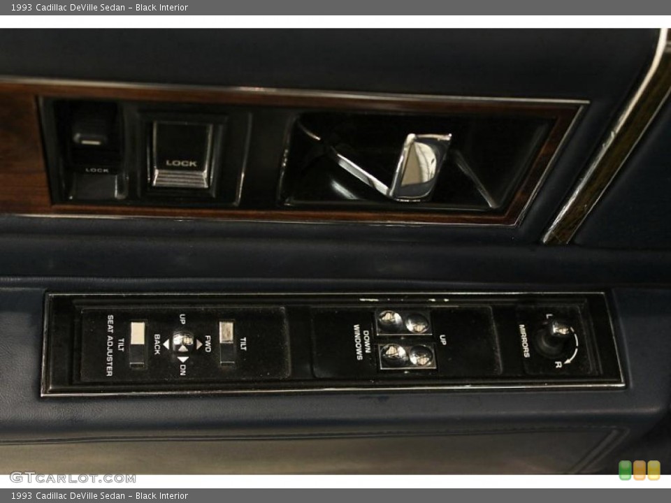 Black Interior Controls for the 1993 Cadillac DeVille Sedan #49476651
