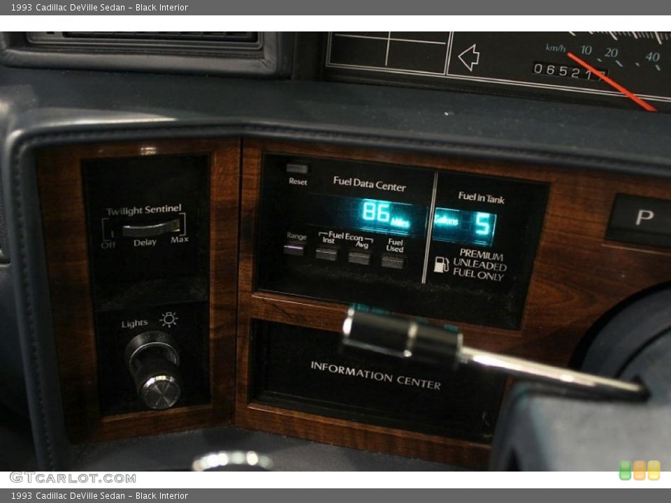 Black Interior Controls for the 1993 Cadillac DeVille Sedan #49476705