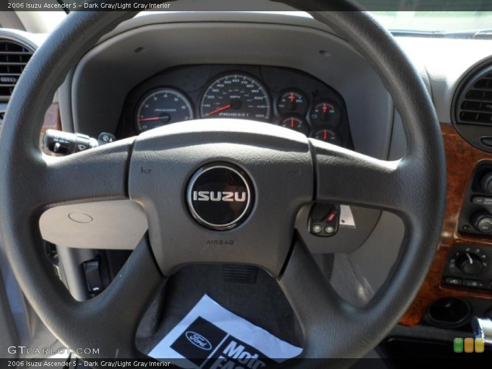 Dark Gray/Light Gray Interior Steering Wheel for the 2006 Isuzu Ascender S #49479645