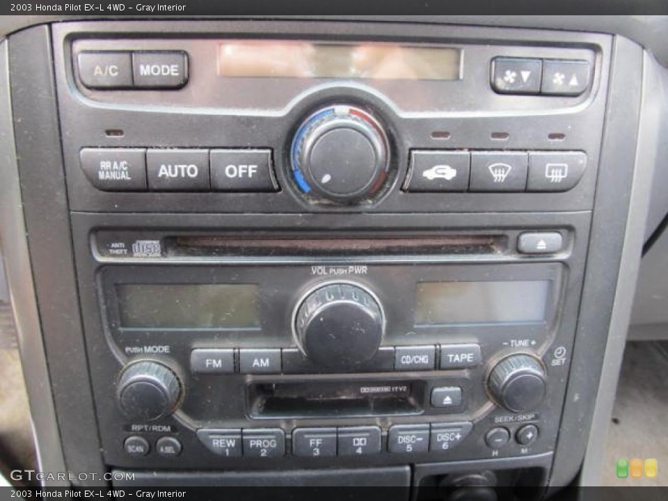 Gray Interior Controls for the 2003 Honda Pilot EX-L 4WD #49480773