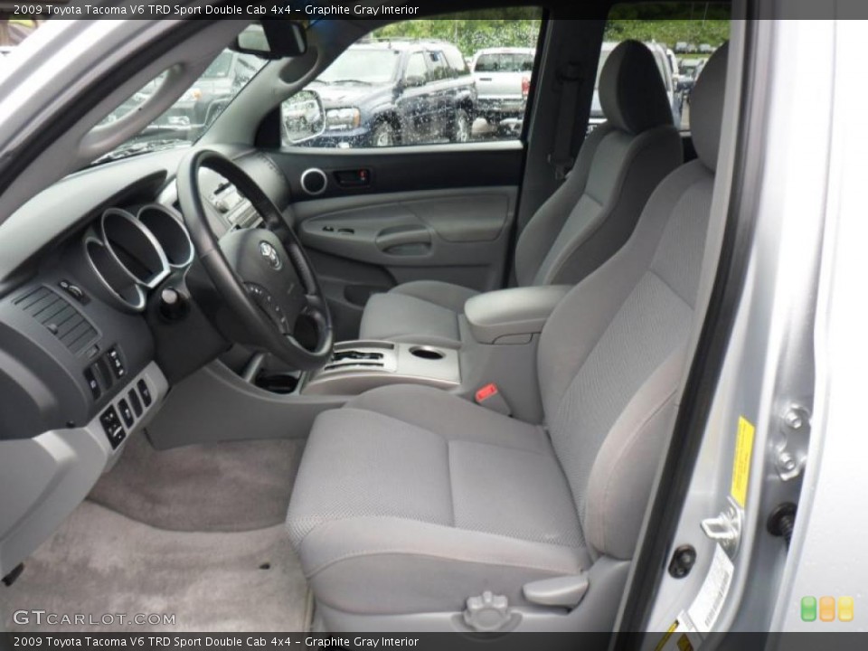 Graphite Gray Interior Photo for the 2009 Toyota Tacoma V6 TRD Sport Double Cab 4x4 #49482879