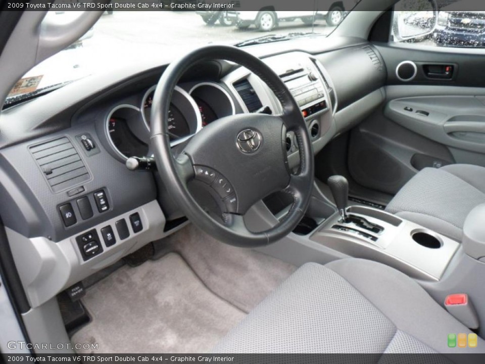 Graphite Gray Interior Prime Interior for the 2009 Toyota Tacoma V6 TRD Sport Double Cab 4x4 #49482891