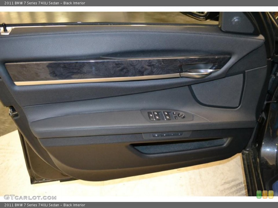 Black Interior Door Panel for the 2011 BMW 7 Series 740Li Sedan #49484370