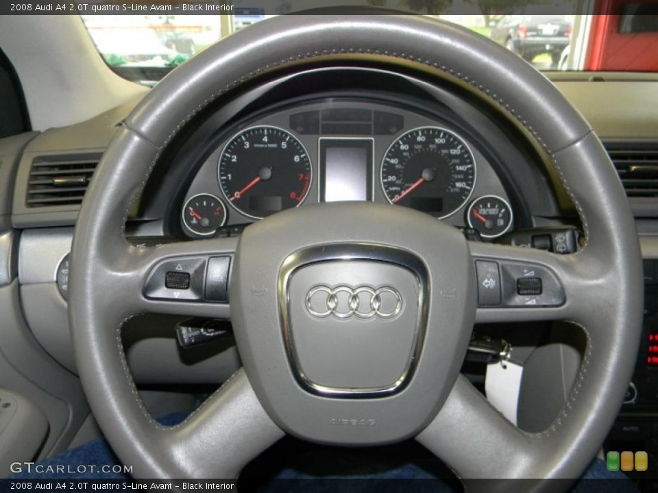Black Interior Steering Wheel for the 2008 Audi A4 2.0T quattro S-Line Avant #49485366