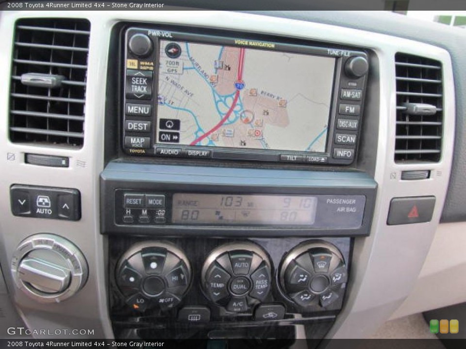 Stone Gray Interior Navigation for the 2008 Toyota 4Runner Limited 4x4 #49485438