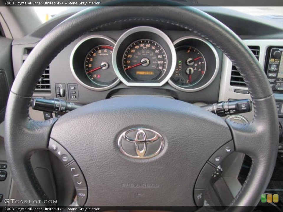 Stone Gray Interior Steering Wheel for the 2008 Toyota 4Runner Limited 4x4 #49485465