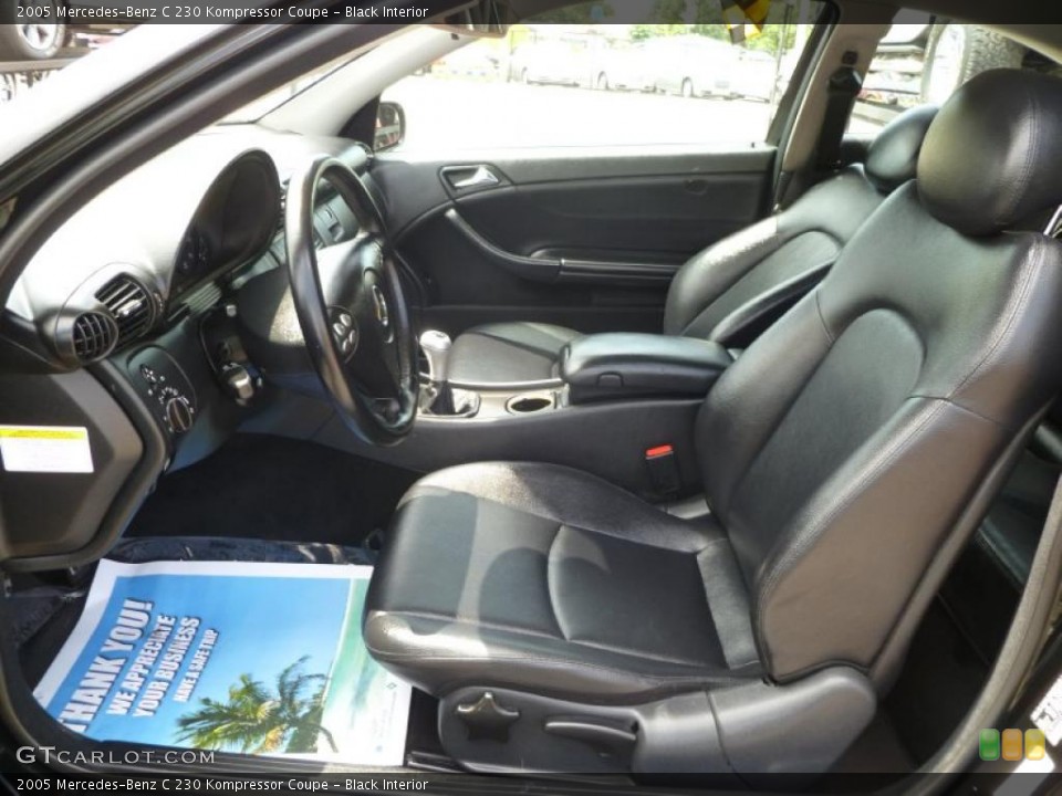 Black Interior Photo for the 2005 Mercedes-Benz C 230 Kompressor Coupe #49485540