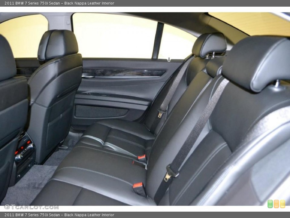 Black Nappa Leather Interior Photo for the 2011 BMW 7 Series 750i Sedan #49487874