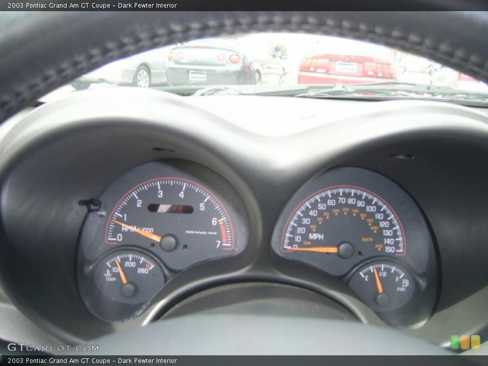 Dark Pewter Interior Gauges for the 2003 Pontiac Grand Am GT Coupe #49488252
