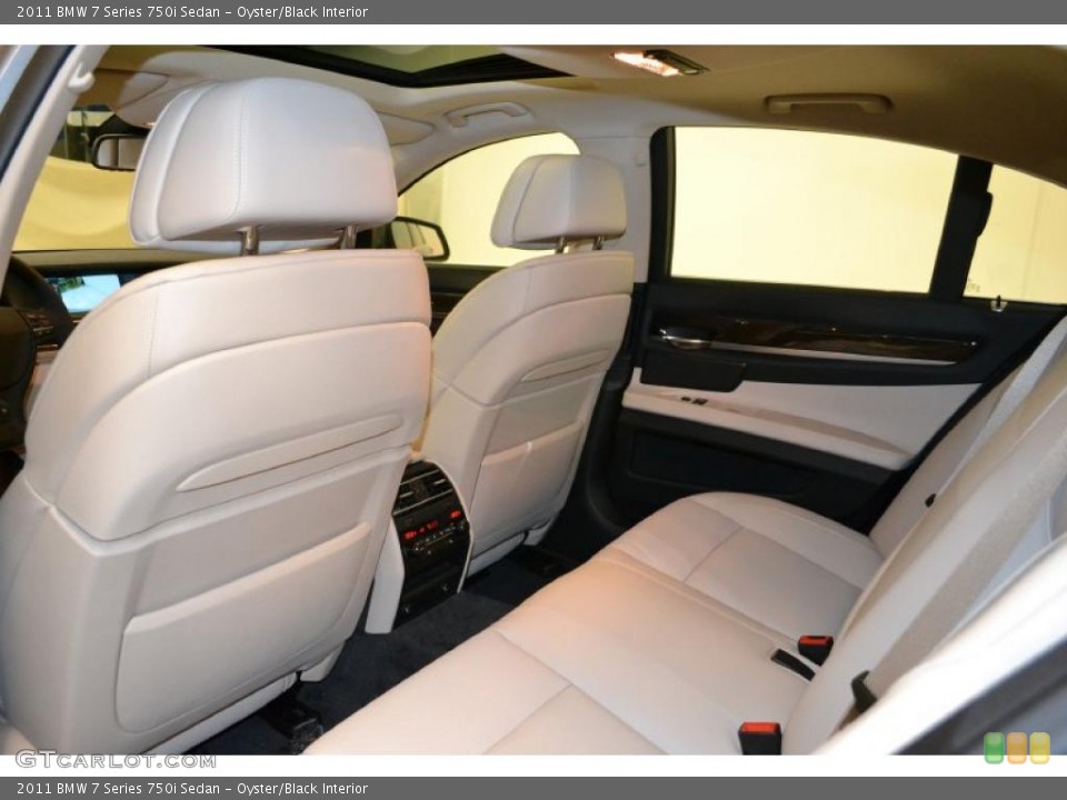 Oyster/Black Interior Photo for the 2011 BMW 7 Series 750i Sedan #49488678