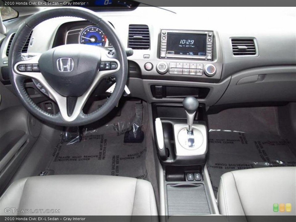 Gray Interior Photo for the 2010 Honda Civic EX-L Sedan #49489584