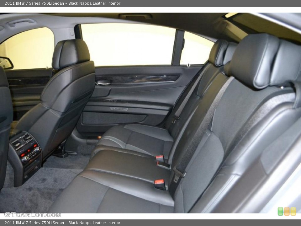 Black Nappa Leather Interior Photo for the 2011 BMW 7 Series 750Li Sedan #49489920
