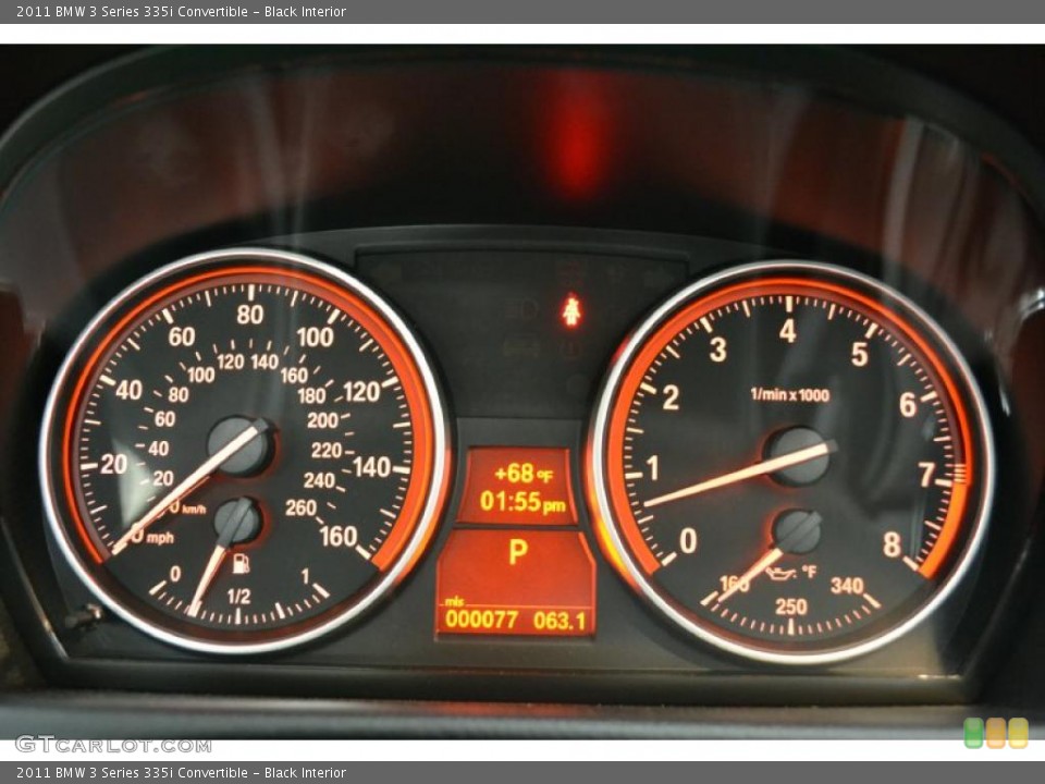Black Interior Gauges for the 2011 BMW 3 Series 335i Convertible #49490307