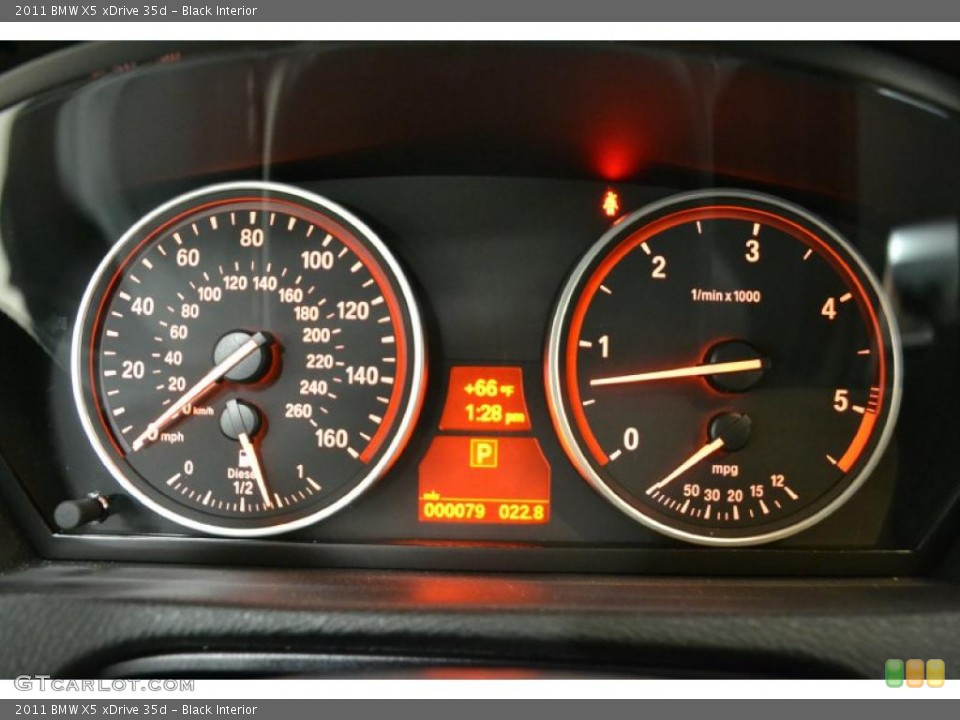 Black Interior Gauges for the 2011 BMW X5 xDrive 35d #49490658