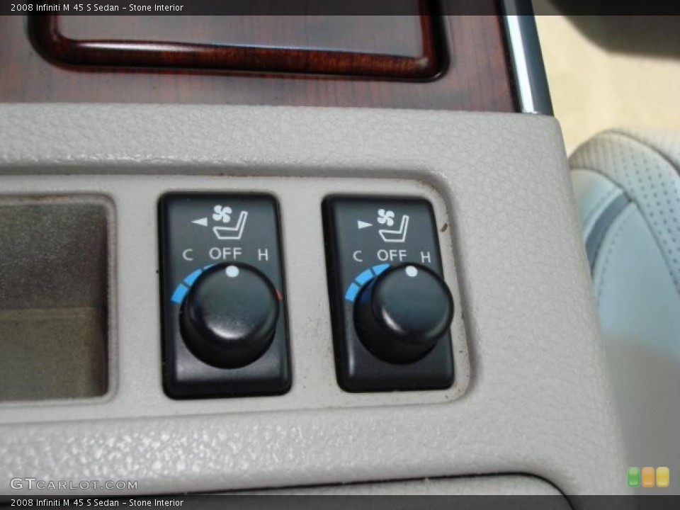 Stone Interior Controls for the 2008 Infiniti M 45 S Sedan #49490757