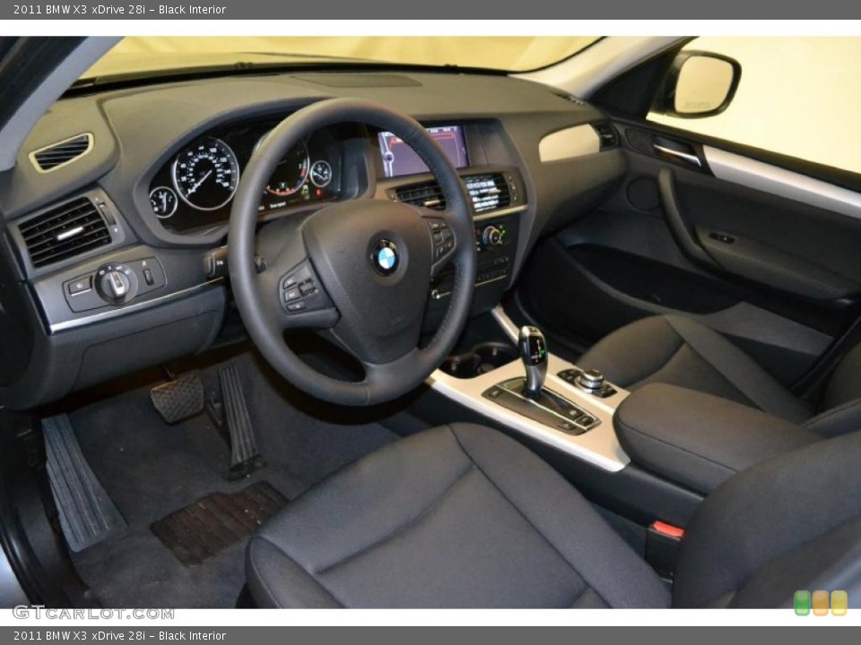 Black Interior Photo for the 2011 BMW X3 xDrive 28i #49490901